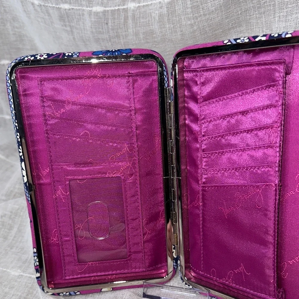 Vera Bradley Boysenberry Paisley Pattern Opera Wallet Style Clutch Designer EUC - Picture 15 of 16